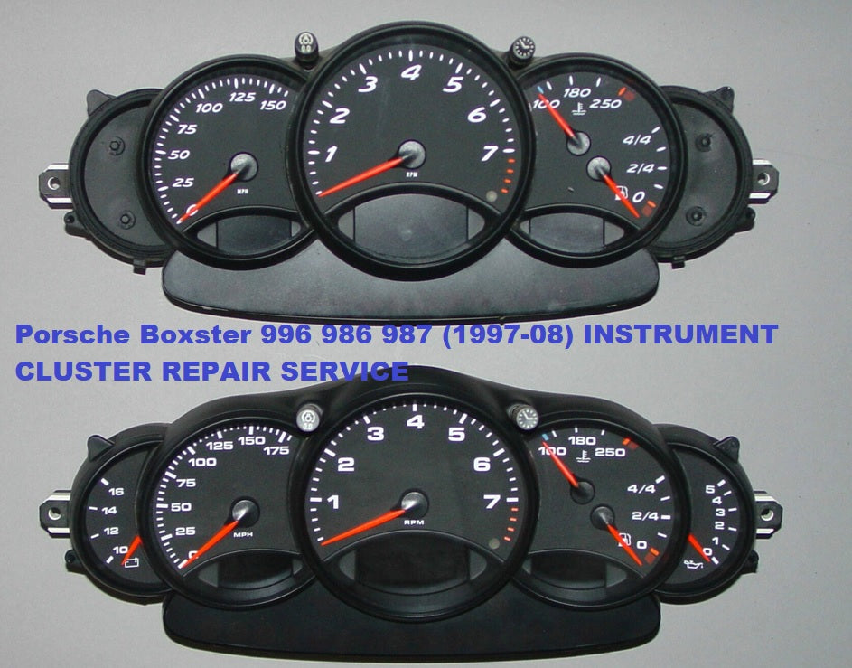 Porsche Boxster 911 996 986 987 (1997-08) INSTRUMENT CLUSTER SREPAIR SERVICE
