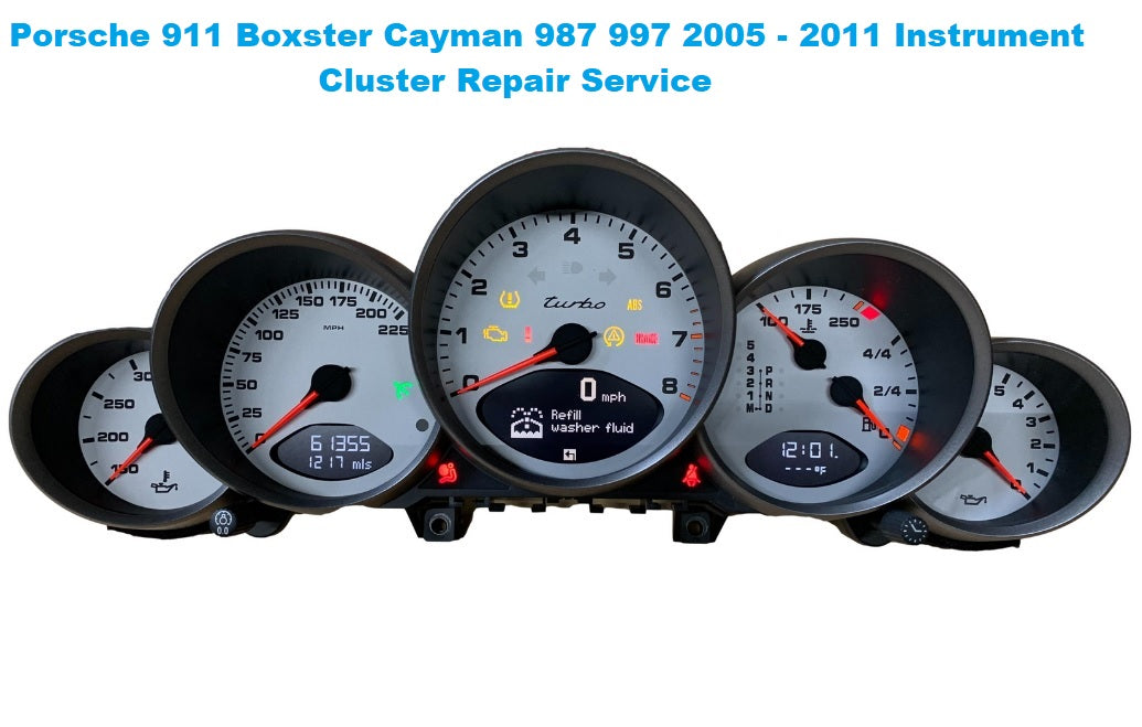 Porsche 911 Boxster Cayman987 997 UPTO 2011 Instrument Cluster REPAIR SERVICE