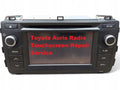 Toyota  Auris Radio Touchscreen Repair Service replacement screen