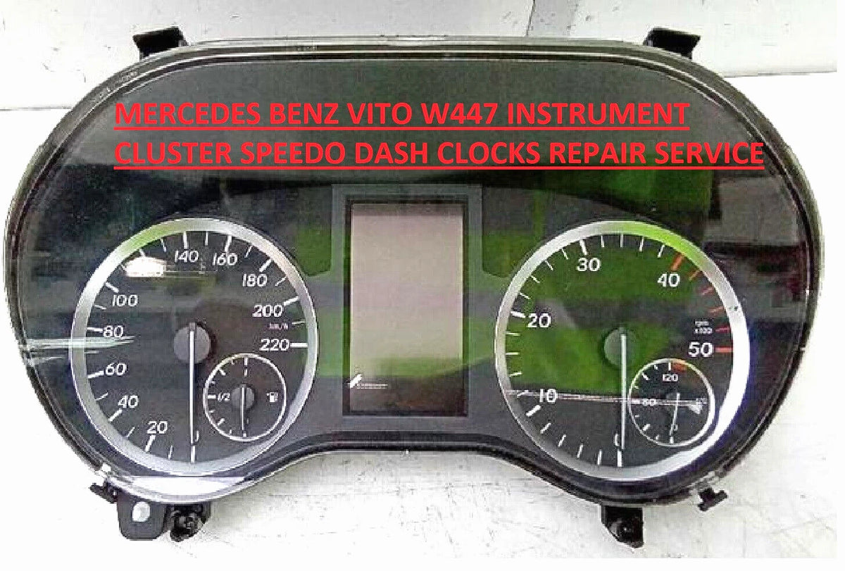 MERCEDES BENZ VITO VIANO W44 INSTRUMENT CLUSTER SPEEDO DASH CLOCK REPAIR SERVICE