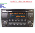 NISSAN NAVARA JUKE QASHQAI NOTE RADIO/HEAD UNIT LCD SCREEN REPAIR SERVICE