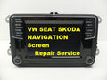 VW SEAT SKODA NAVIGATION RADIO MIB MIB2 PQ COMPOSITION Screen Repair Service
