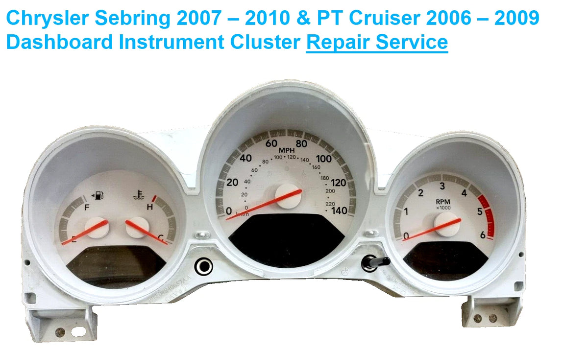 Chrysler Sebring PT Cruiser 2006 – 2010 Instrument Cluster Repair Service