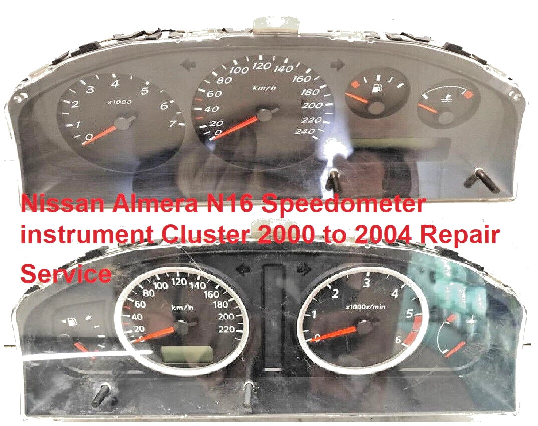 Nissan Almera 2000 to 2004 speedometer Instrument Cluster Repair