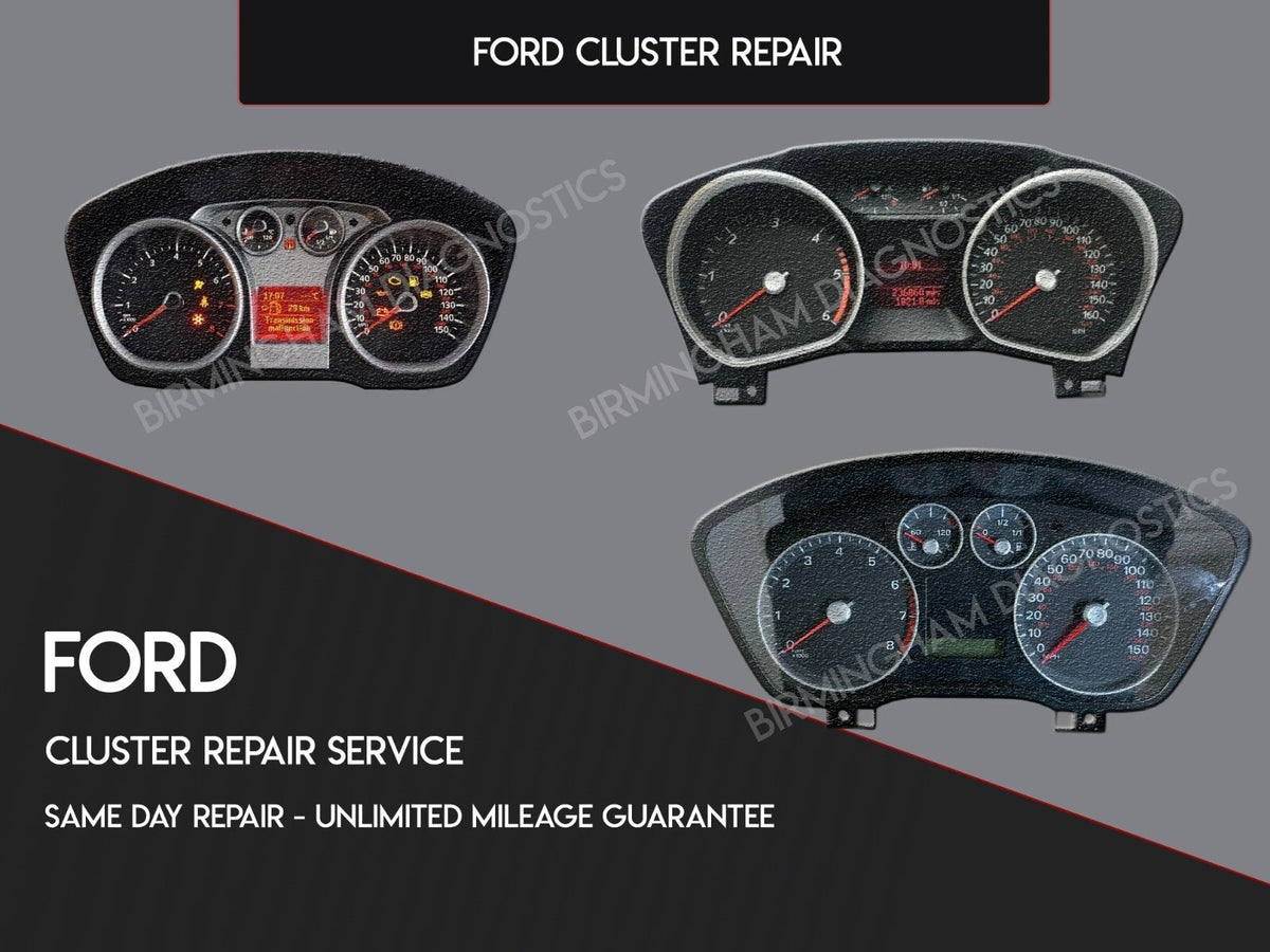 FORD FOCUS CMAX KUGA  S-MAX INSTRUMENT CLUSTER SPEEDO REPAIR SERVICE