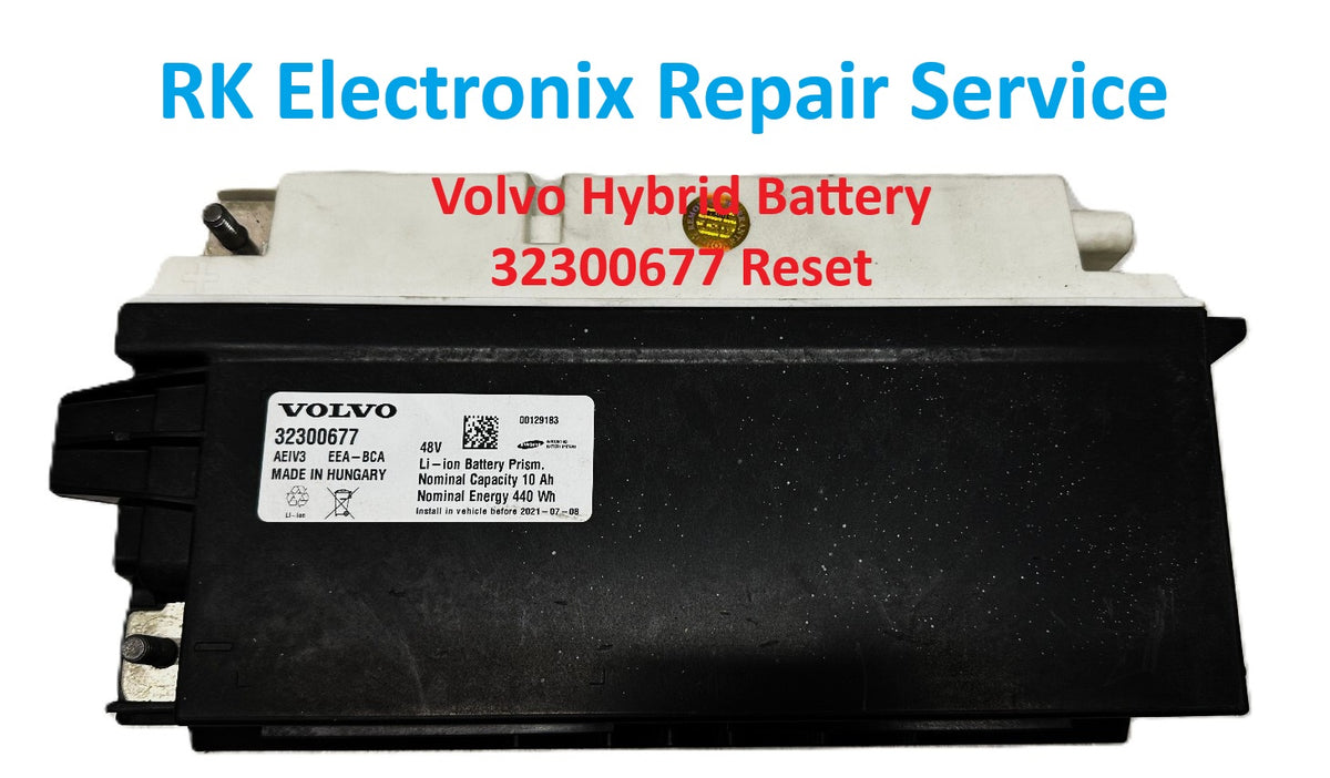 VOLVO MILD HYBRID BATTERY B1652 / B1652-7F CRASH DATA REPAIR SERVICE