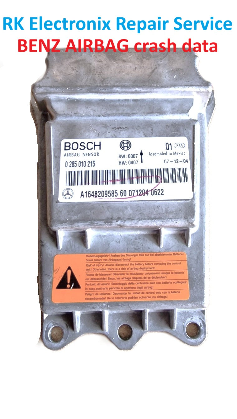 Benz A6 4B C5 Airbag Crash Data A1648209585 Repair Service