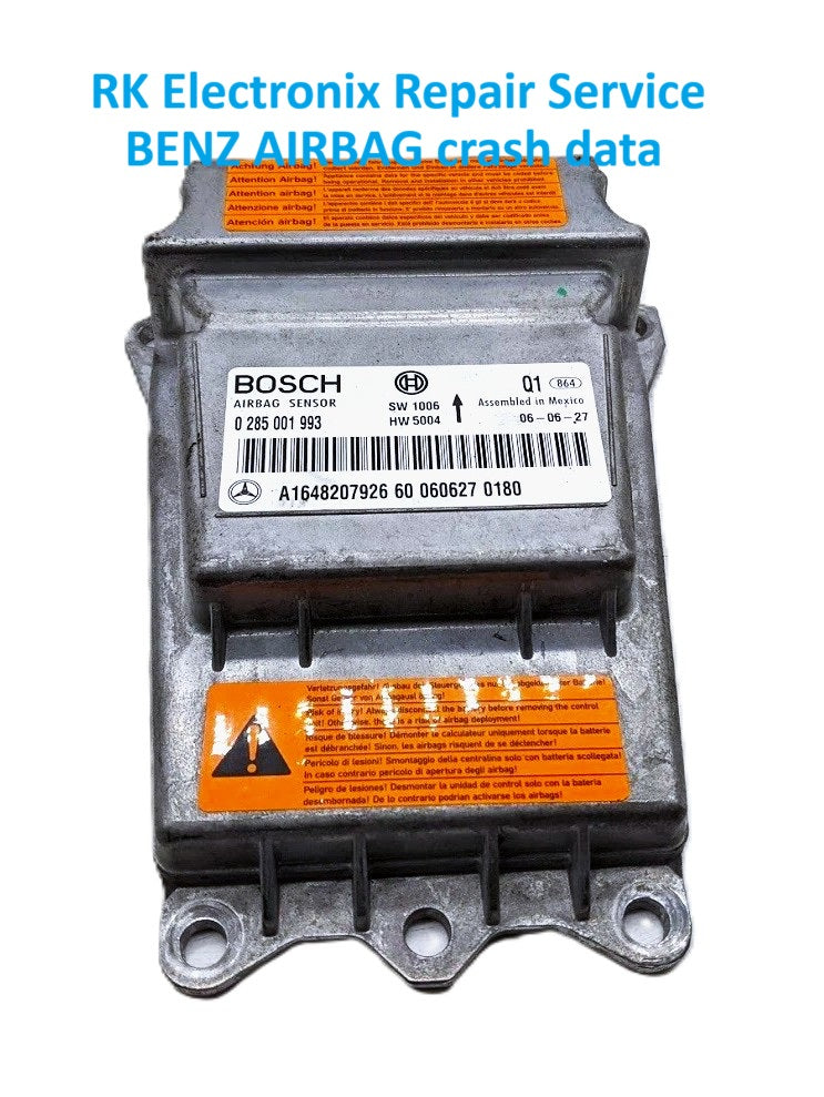 Benz A6 4B C5 Airbag Crash Data A1648205785 Repair Service