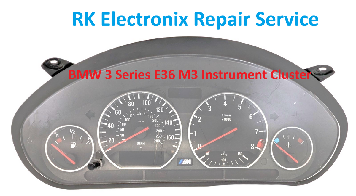 BMW 3 Series E36 M3 1991 to 1999 Instrument Cluster Clock Repair Service