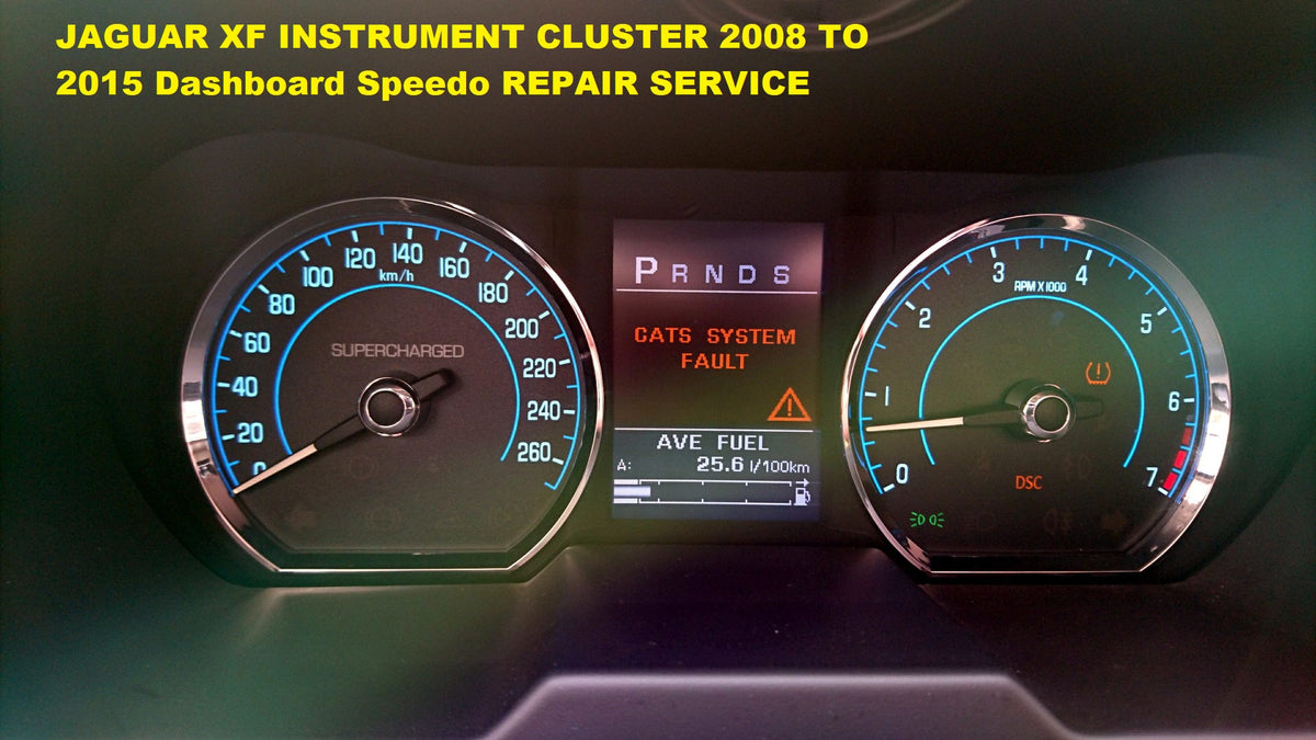 JAGUAR XF INSTRUMENT CLUSTER X250 2008 TO 2015 dashboard Speedo REPAIR SERVICE