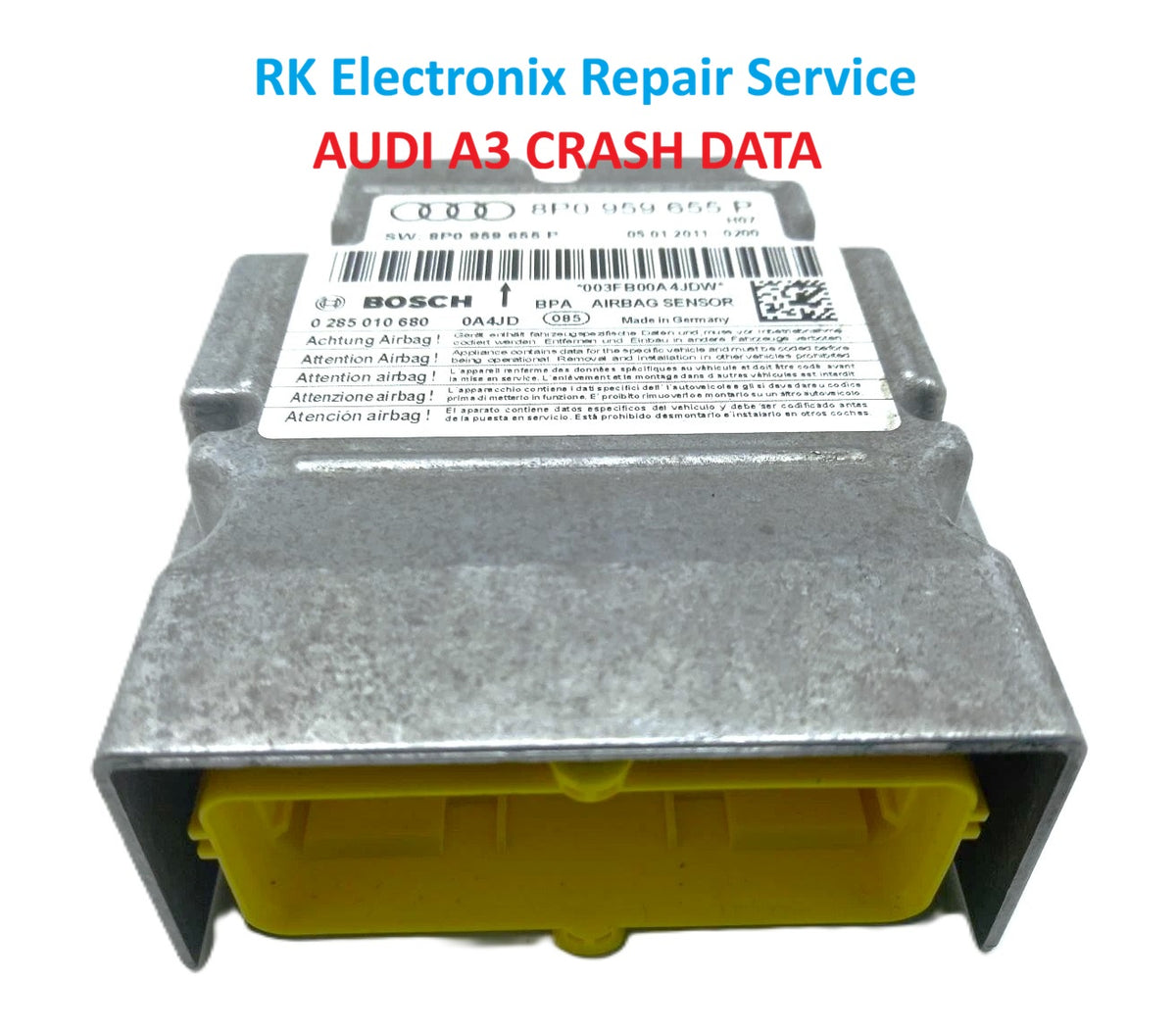 Audi A6 4B C5 Airbag Crash Data 8P0959655 Repair Service
