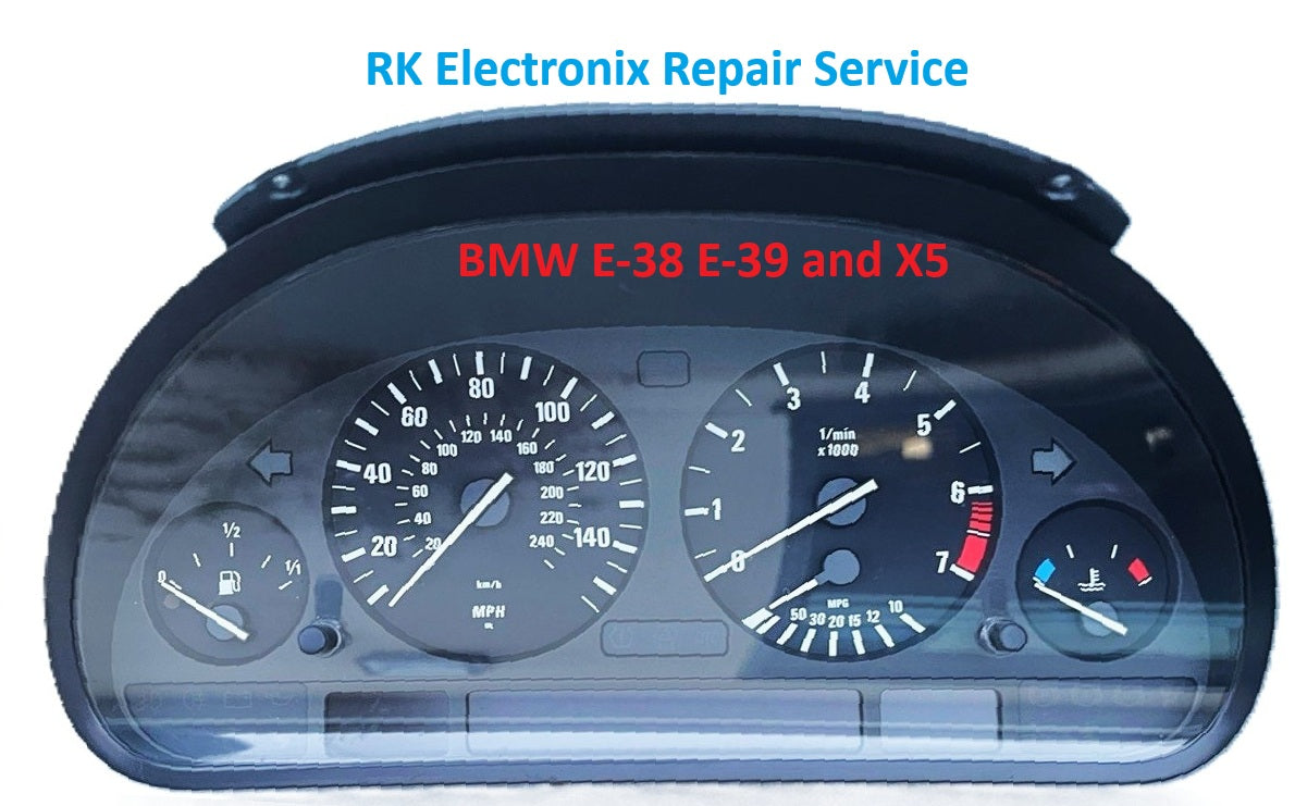 BMW E-38 E-39 and X5 instrument cluster speedometer repair service