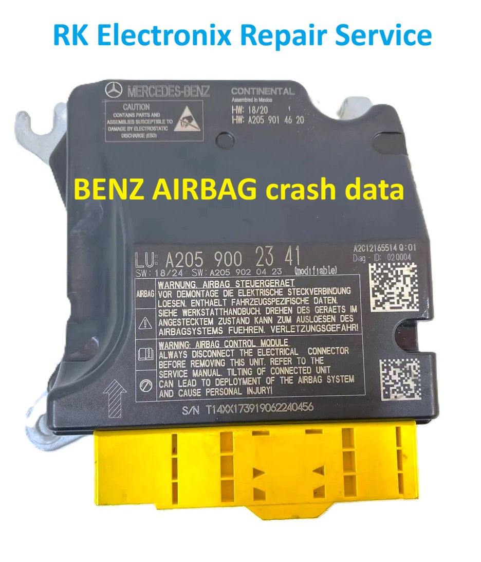 Benz A6 4B C5 Airbag Crash Data A2059002341 Repair Service