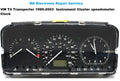 VW T4 Transporter 1999-2003  Instrument Cluster speedometer Clock REPAIR SERVICE