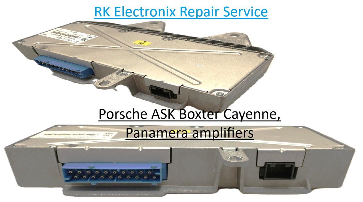 Porsche ASK Boxter Cayenne  Panamera amplifier Repair Service