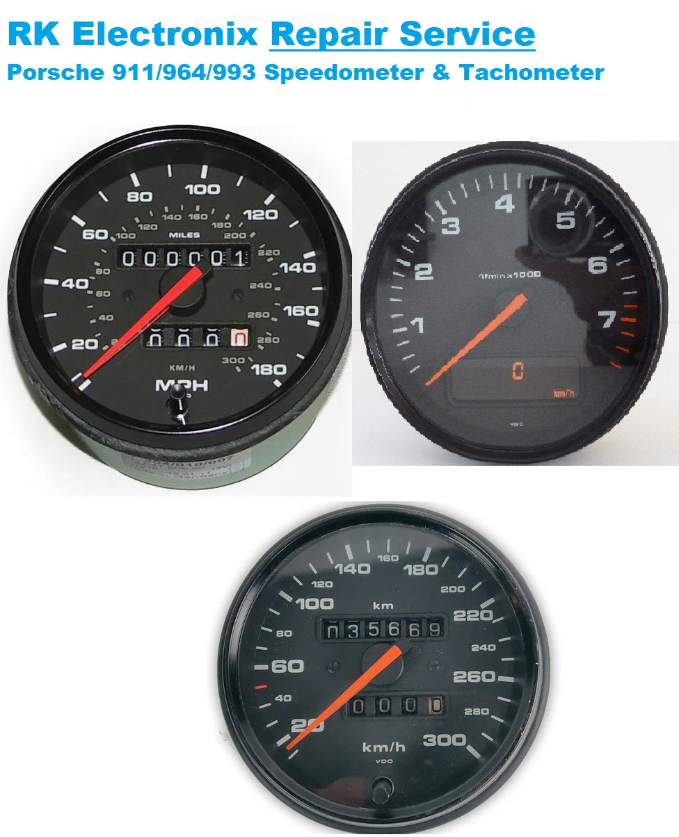 Porsche 911 964 993 Speedometer & Tachometer Repair Service