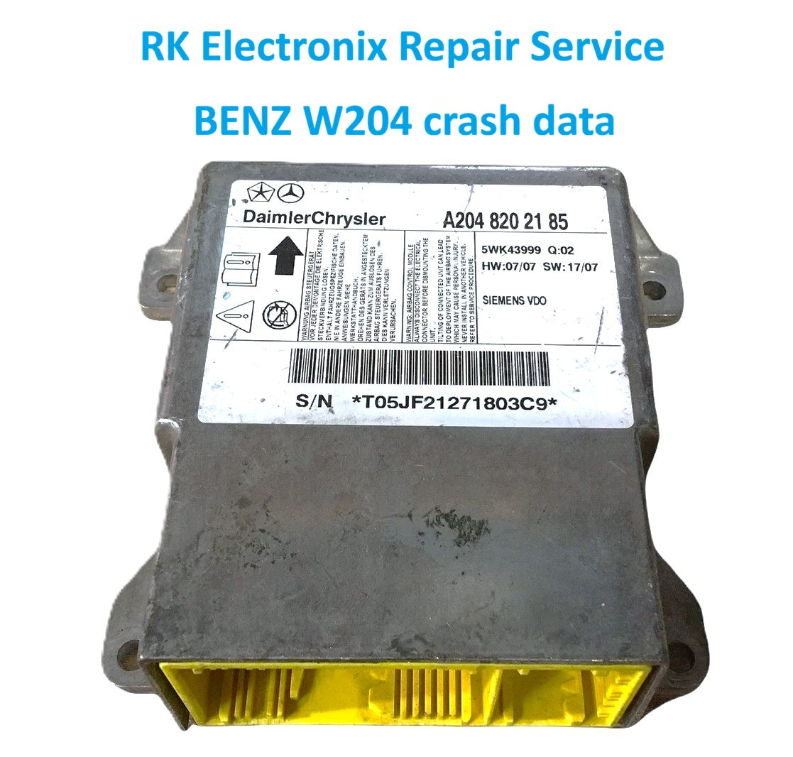 Benz A6 4B C5 Airbag Crash Data A2048202185 Repair Service