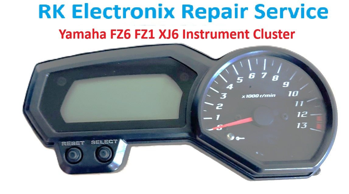 Yamaha XJ6 FZ1 FZ6  Dashboard Speedo Clock Instrument Cluster REPAIR SERVICE