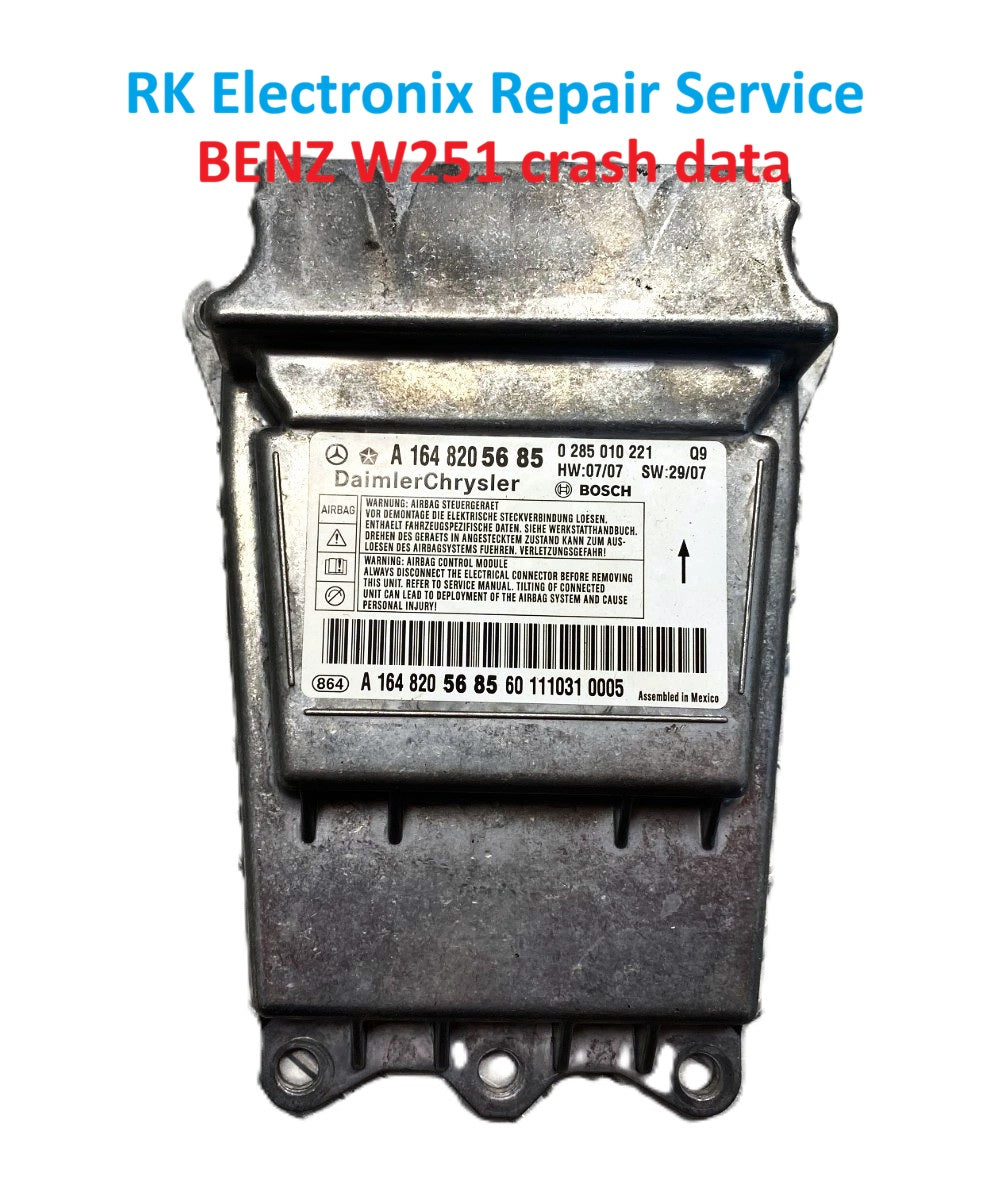 Benz A6 4B C5 Airbag Crash Data A1648205685 Repair Service