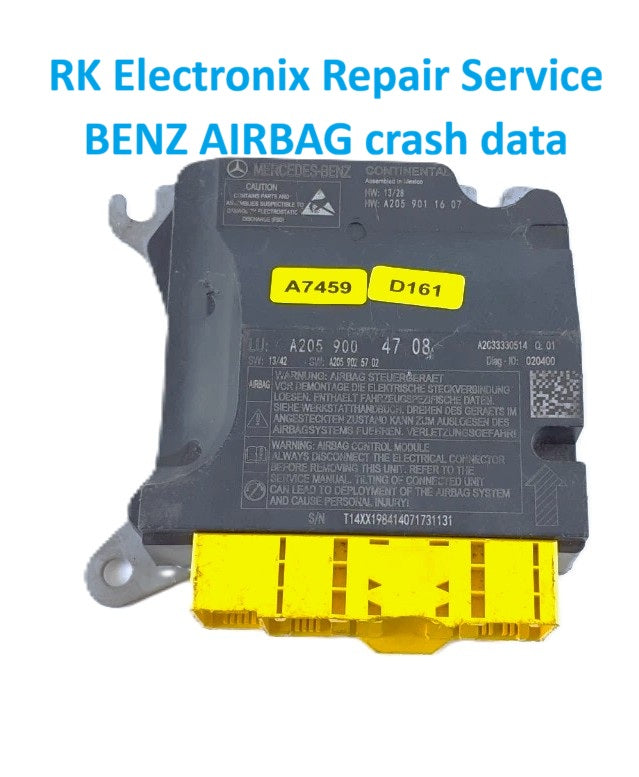 Benz A6 4B C5 Airbag Crash Data A2059004708 Repair Service