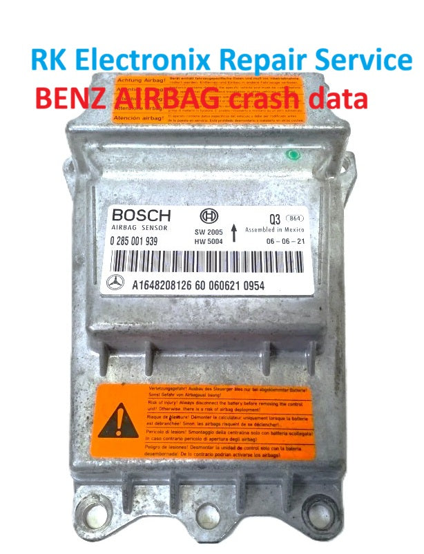 Benz A6 4B C5 Airbag Crash Data A1648208126 Repair Service