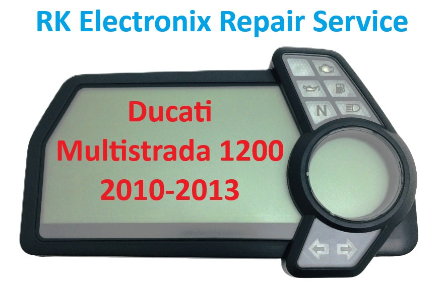 Ducati Multistrada 1200 Speedo 2010-2013 Clock Instrument Cluster Repair Service