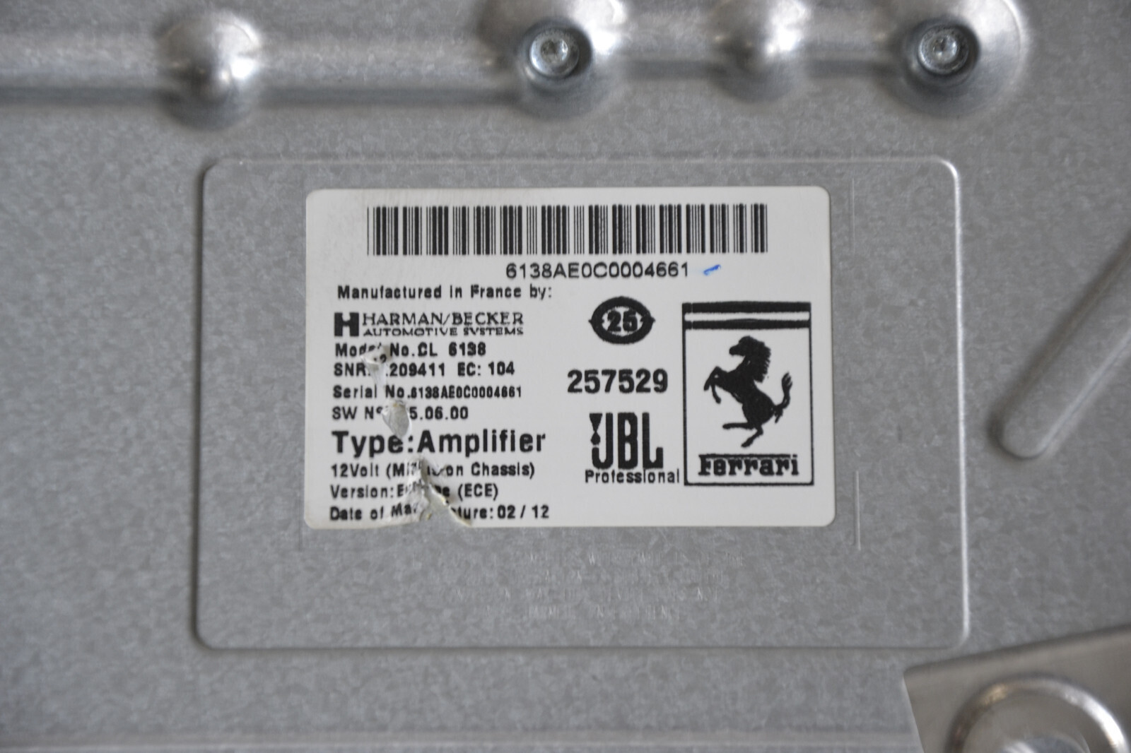 Ferrari Harman Becker JBL Amplifier Repair Service_5
