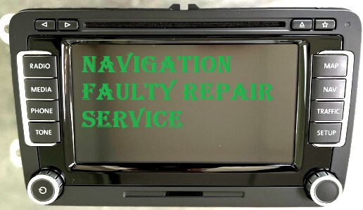 VW Skoda Seat Radio Rns 510 Head Unit No Power No Display Repair Service