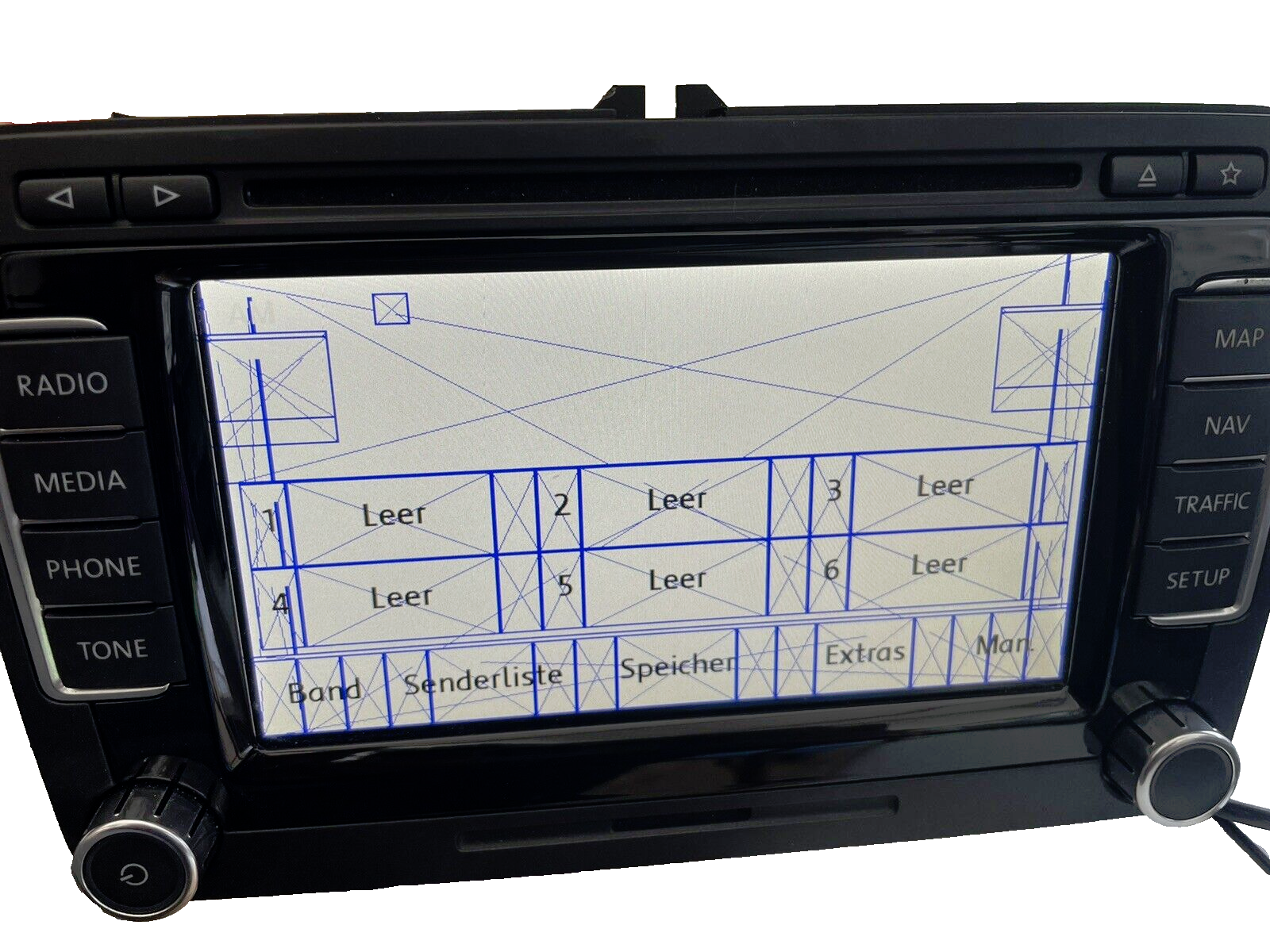 VW Skoda Seat Radio Rns 510 Head Unit No Power No Display Repair Service_3